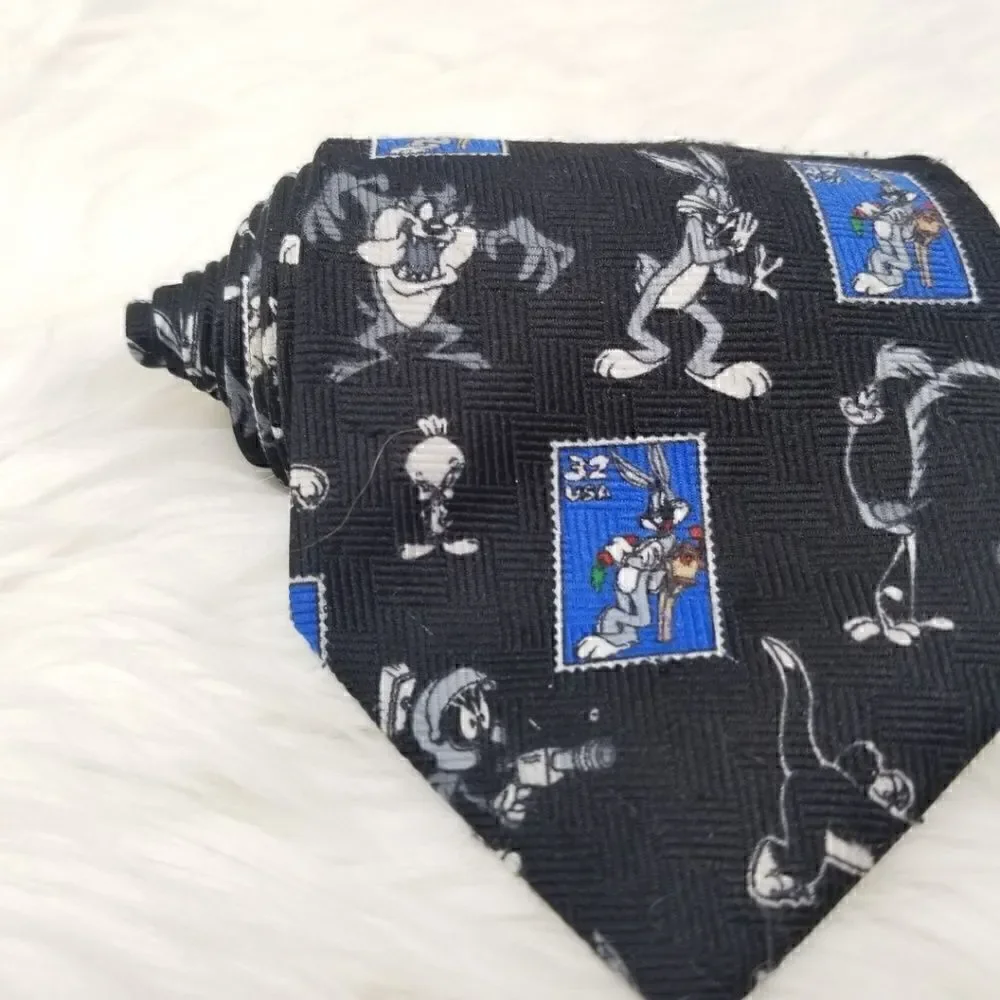 Looney Tunes Stamp Collection Neck Tie
